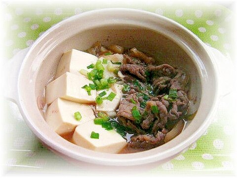 土鍋deお一人様肉豆腐